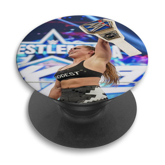 Pastele Ronda Rousey WWE Wrestle Mania Champion jpeg Custom PopSockets Awesome Personalized Phone Grip Holder Pop Up Stand Out Mount Grip Standing Pods Apple iPhone Samsung Google Asus Sony Phone Accessories