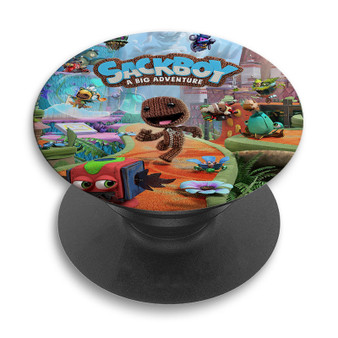 Pastele Sackboy A Big Adventure Custom PopSockets Awesome Personalized Phone Grip Holder Pop Up Stand Out Mount Grip Standing Pods Apple iPhone Samsung Google Asus Sony Phone Accessories