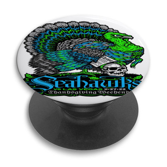 Pastele Seattle Seahawks NFL 2022 Custom PopSockets Awesome Personalized Phone Grip Holder Pop Up Stand Out Mount Grip Standing Pods Apple iPhone Samsung Google Asus Sony Phone Accessories