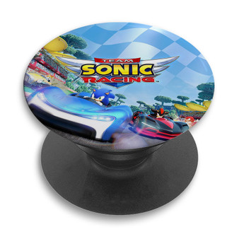 Pastele Team Sonic Racing Custom PopSockets Awesome Personalized Phone Grip Holder Pop Up Stand Out Mount Grip Standing Pods Apple iPhone Samsung Google Asus Sony Phone Accessories
