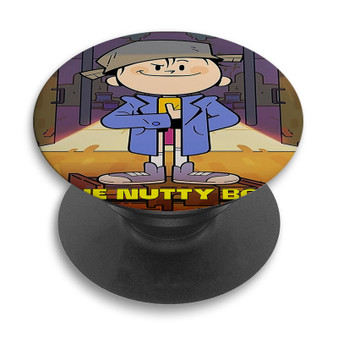 Pastele The Nutty Boy Custom PopSockets Awesome Personalized Phone Grip Holder Pop Up Stand Out Mount Grip Standing Pods Apple iPhone Samsung Google Asus Sony Phone Accessories