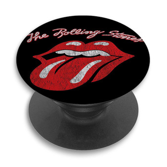 Pastele The Rolling Stones Classic Logo Custom PopSockets Awesome Personalized Phone Grip Holder Pop Up Stand Out Mount Grip Standing Pods Apple iPhone Samsung Google Asus Sony Phone Accessories
