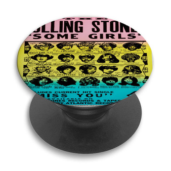 Pastele The Rolling Stones Some Girls Custom PopSockets Awesome Personalized Phone Grip Holder Pop Up Stand Out Mount Grip Standing Pods Apple iPhone Samsung Google Asus Sony Phone Accessories