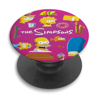 Pastele The Simpsons 2022 Custom PopSockets Awesome Personalized Phone Grip Holder Pop Up Stand Out Mount Grip Standing Pods Apple iPhone Samsung Google Asus Sony Phone Accessories