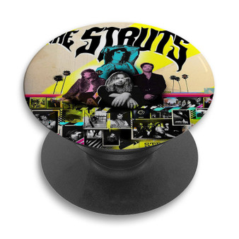 Pastele The Struts Custom PopSockets Awesome Personalized Phone Grip Holder Pop Up Stand Out Mount Grip Standing Pods Apple iPhone Samsung Google Asus Sony Phone Accessories