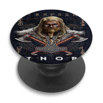 Pastele Thor Asgard Custom PopSockets Awesome Personalized Phone Grip Holder Pop Up Stand Out Mount Grip Standing Pods Apple iPhone Samsung Google Asus Sony Phone Accessories