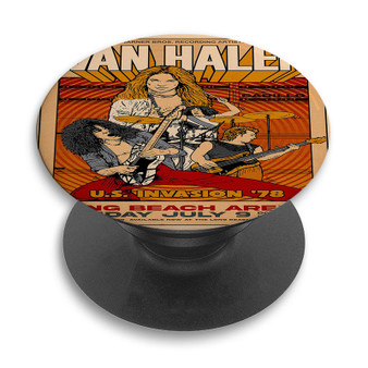 Pastele Van Halen Tour Custom PopSockets Awesome Personalized Phone Grip Holder Pop Up Stand Out Mount Grip Standing Pods Apple iPhone Samsung Google Asus Sony Phone Accessories