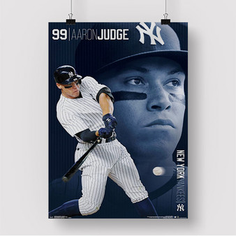 Pastele Aaron Judge New York Yankees Custom Silk Poster Awesome Personalized Print Wall Decor 20 x 13 Inch 24 x 36 Inch Wall Hanging Art Home Decoration Posters