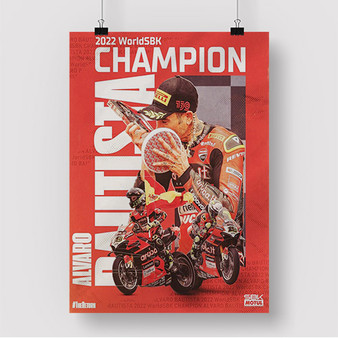 Pastele Alvaro Bautista World SBK 2022 Custom Silk Poster Awesome Personalized Print Wall Decor 20 x 13 Inch 24 x 36 Inch Wall Hanging Art Home Decoration Posters
