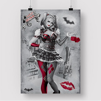 Pastele Arkham Knight Harley Quinn Custom Silk Poster Awesome Personalized Print Wall Decor 20 x 13 Inch 24 x 36 Inch Wall Hanging Art Home Decoration Posters