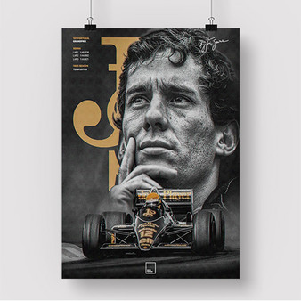 Pastele Ayrton Senna F1 Legend Custom Silk Poster Awesome Personalized Print Wall Decor 20 x 13 Inch 24 x 36 Inch Wall Hanging Art Home Decoration Posters