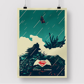 Pastele Batman V Superman Custom Silk Poster Awesome Personalized Print Wall Decor 20 x 13 Inch 24 x 36 Inch Wall Hanging Art Home Decoration Posters