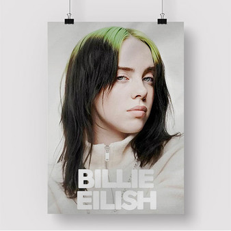 Pastele Billie Eilish Custom Silk Poster Awesome Personalized Print Wall Decor 20 x 13 Inch 24 x 36 Inch Wall Hanging Art Home Decoration Posters