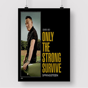 Pastele Bruce Springsteen Only The Strong Survive Custom Silk Poster Awesome Personalized Print Wall Decor 20 x 13 Inch 24 x 36 Inch Wall Hanging Art Home Decoration Posters