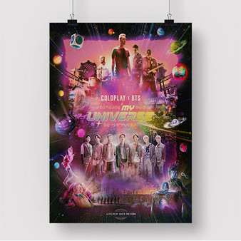 Pastele Coldplay BTS My Universe Custom Silk Poster Awesome Personalized Print Wall Decor 20 x 13 Inch 24 x 36 Inch Wall Hanging Art Home Decoration Posters