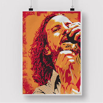 Pastele Eddie Vedder Pearl Jam Custom Silk Poster Awesome Personalized Print Wall Decor 20 x 13 Inch 24 x 36 Inch Wall Hanging Art Home Decoration Posters