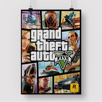 Pastele Grand Theft Auto V GTA V Custom Silk Poster Awesome Personalized Print Wall Decor 20 x 13 Inch 24 x 36 Inch Wall Hanging Art Home Decoration Posters