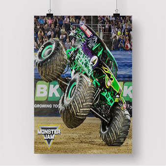 Pastele Grave Digger Monster Truck Custom Silk Poster Awesome Personalized Print Wall Decor 20 x 13 Inch 24 x 36 Inch Wall Hanging Art Home Decoration Posters