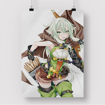 Pastele High Elf Archer Goblin Slayer Custom Silk Poster Awesome Personalized Print Wall Decor 20 x 13 Inch 24 x 36 Inch Wall Hanging Art Home Decoration Posters