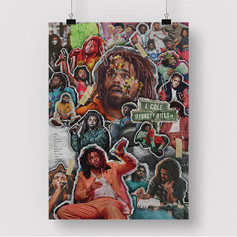 Pastele J Cole Collage Custom Silk Poster Awesome Personalized Print Wall Decor 20 x 13 Inch 24 x 36 Inch Wall Hanging Art Home Decoration Posters