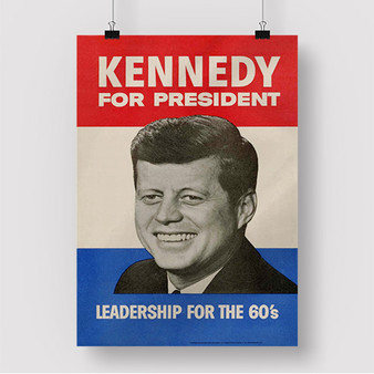 Pastele John F Kennedy for President Custom Silk Poster Awesome Personalized Print Wall Decor 20 x 13 Inch 24 x 36 Inch Wall Hanging Art Home Decoration Posters