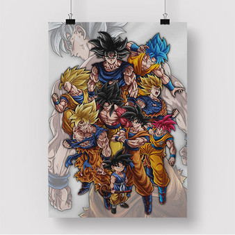 Pastele Legacy of Son Goku Dragon Ball Z Custom Silk Poster Awesome Personalized Print Wall Decor 20 x 13 Inch 24 x 36 Inch Wall Hanging Art Home Decoration Posters
