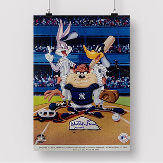 Pastele Looney Tunes New York Yankees Custom Silk Poster Awesome Personalized Print Wall Decor 20 x 13 Inch 24 x 36 Inch Wall Hanging Art Home Decoration Posters