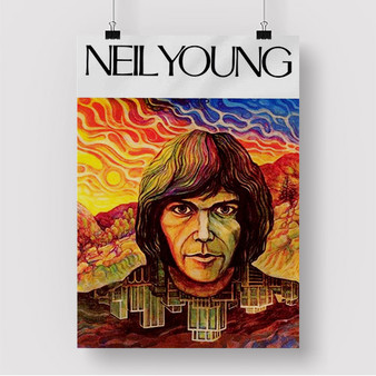Pastele Neil Young First Album Custom Silk Poster Awesome Personalized Print Wall Decor 20 x 13 Inch 24 x 36 Inch Wall Hanging Art Home Decoration Posters