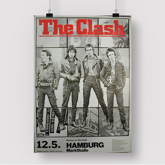 Pastele The Clash Hamburg Custom Silk Poster Awesome Personalized Print Wall Decor 20 x 13 Inch 24 x 36 Inch Wall Hanging Art Home Decoration Posters