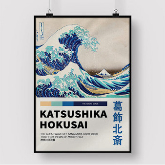 Pastele The Great Wave Of Kanagawa Custom Silk Poster Awesome Personalized Print Wall Decor 20 x 13 Inch 24 x 36 Inch Wall Hanging Art Home Decoration Posters