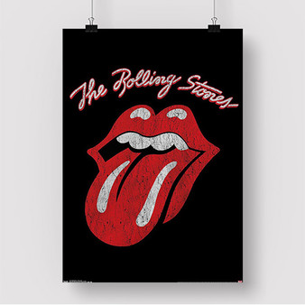 Pastele The Rolling Stones Classic Logo Custom Silk Poster Awesome Personalized Print Wall Decor 20 x 13 Inch 24 x 36 Inch Wall Hanging Art Home Decoration Posters