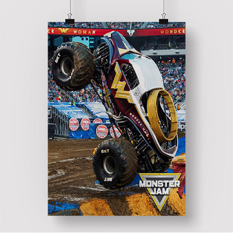 Pastele Wonder Woman Monster Truck Custom Silk Poster Awesome Personalized Print Wall Decor 20 x 13 Inch 24 x 36 Inch Wall Hanging Art Home Decoration Posters