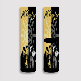 Pastele All Time Low Custom Socks Sublimation Awesome Printed Sports Elite Socks Polyester Cushioned Bottoms Gym Gymnastic Running Yoga School Skatebording Basketball Spandex