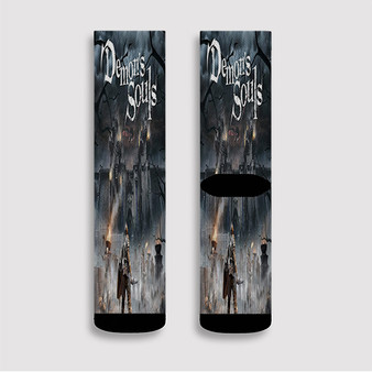 Pastele Demon s Souls Custom Socks Sublimation Awesome Printed Sports Elite Socks Polyester Cushioned Bottoms Gym Gymnastic Running Yoga School Skatebording Basketball Spandex
