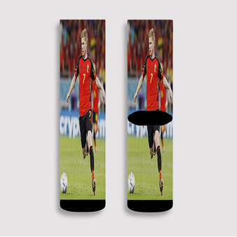 Pastele Kevin De Bruyne Custom Socks Sublimation Awesome Printed Sports Elite Socks Polyester Cushioned Bottoms Gym Gymnastic Running Yoga School Skatebording Basketball Spandex