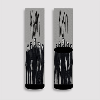 Pastele Korn Band Art Poster Custom Socks Sublimation Awesome Printed Sports Elite Socks Polyester Cushioned Bottoms Gym Gymnastic Running Yoga School Skatebording Basketball Spandex