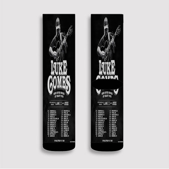 Pastele Luke Combs Tour Custom Socks Sublimation Awesome Printed Sports Elite Socks Polyester Cushioned Bottoms Gym Gymnastic Running Yoga School Skatebording Basketball Spandex