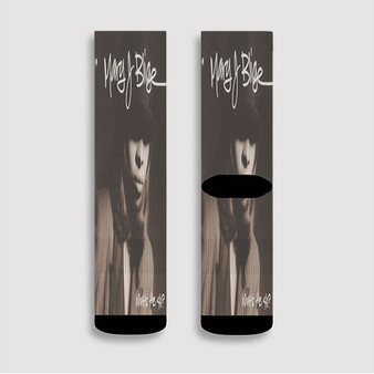 Pastele Mary J Blige Whats The 411 Custom Socks Sublimation Awesome Printed Sports Elite Socks Polyester Cushioned Bottoms Gym Gymnastic Running Yoga School Skatebording Basketball Spandex