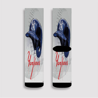 Pastele New York Yankees jpeg Custom Socks Sublimation Awesome Printed Sports Elite Socks Polyester Cushioned Bottoms Gym Gymnastic Running Yoga School Skatebording Basketball Spandex