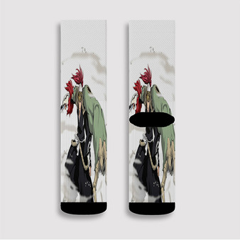 Pastele Renji Abarai Bleach Custom Socks Sublimation Awesome Printed Sports Elite Socks Polyester Cushioned Bottoms Gym Gymnastic Running Yoga School Skatebording Basketball Spandex