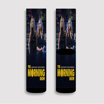 Pastele The Morning Show TV Series Custom Socks Sublimation Awesome Printed Sports Elite Socks Polyester Cushioned Bottoms Gym Gymnastic Running Yoga School Skatebording Basketball Spandex