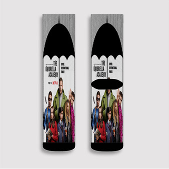 Pastele The Umbrella Academy Custom Socks Sublimation Awesome Printed Sports Elite Socks Polyester Cushioned Bottoms Gym Gymnastic Running Yoga School Skatebording Basketball Spandex