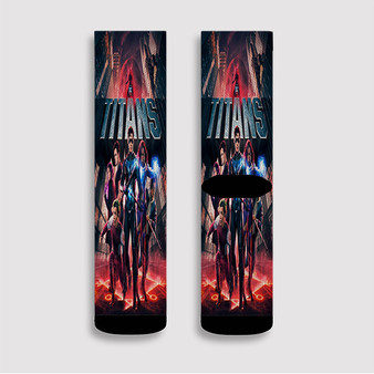 Pastele Titans 2022 Custom Socks Sublimation Awesome Printed Sports Elite Socks Polyester Cushioned Bottoms Gym Gymnastic Running Yoga School Skatebording Basketball Spandex