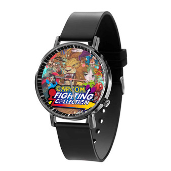 Capcom Fighting Collection Black Quartz Watch Unisex With Premium Gift Box