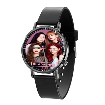 Black Pink Black Quartz Watch Unisex With Premium Gift Box