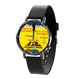 12 Angry Men Yellow Black Quartz Watch Unisex With Premium Gift Box
