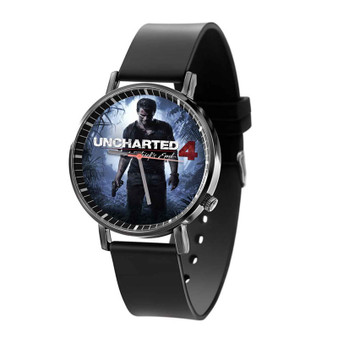 Uncharted 4 A Thief s End Black Quartz Watch Unisex With Premium Gift Box