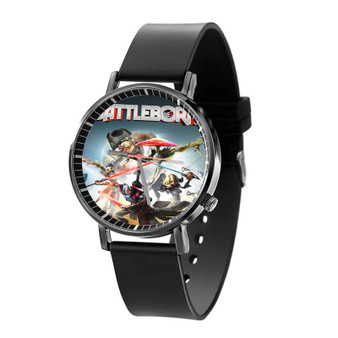 Battleborn Black Quartz Watch Unisex With Premium Gift Box