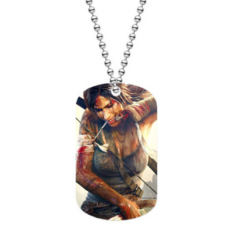 Tomb Raider Custom Military Dog Tag ID Name Tag Pet Tag Jewelry Necklaces