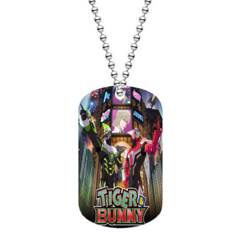 Tiger and Bunny Custom Military Dog Tag Plate ID Name Tag Pet Tag Jewelry Necklaces